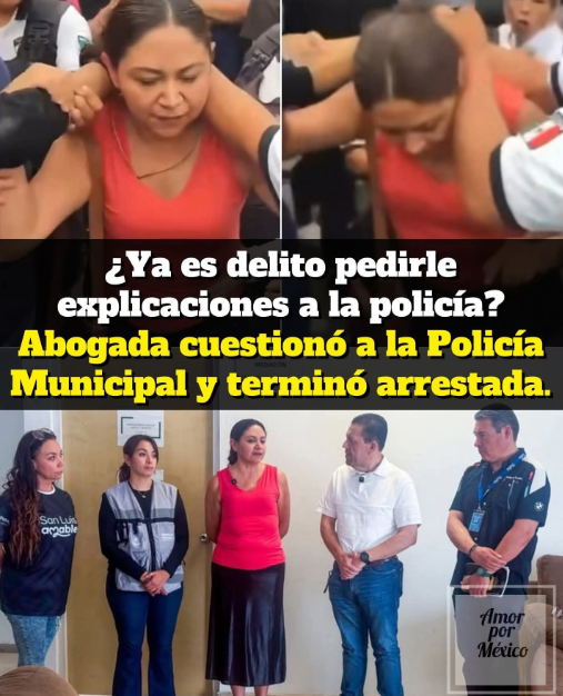 The arrest of Celia García sparks criticism against the Municipal Police in San Luis Potosí